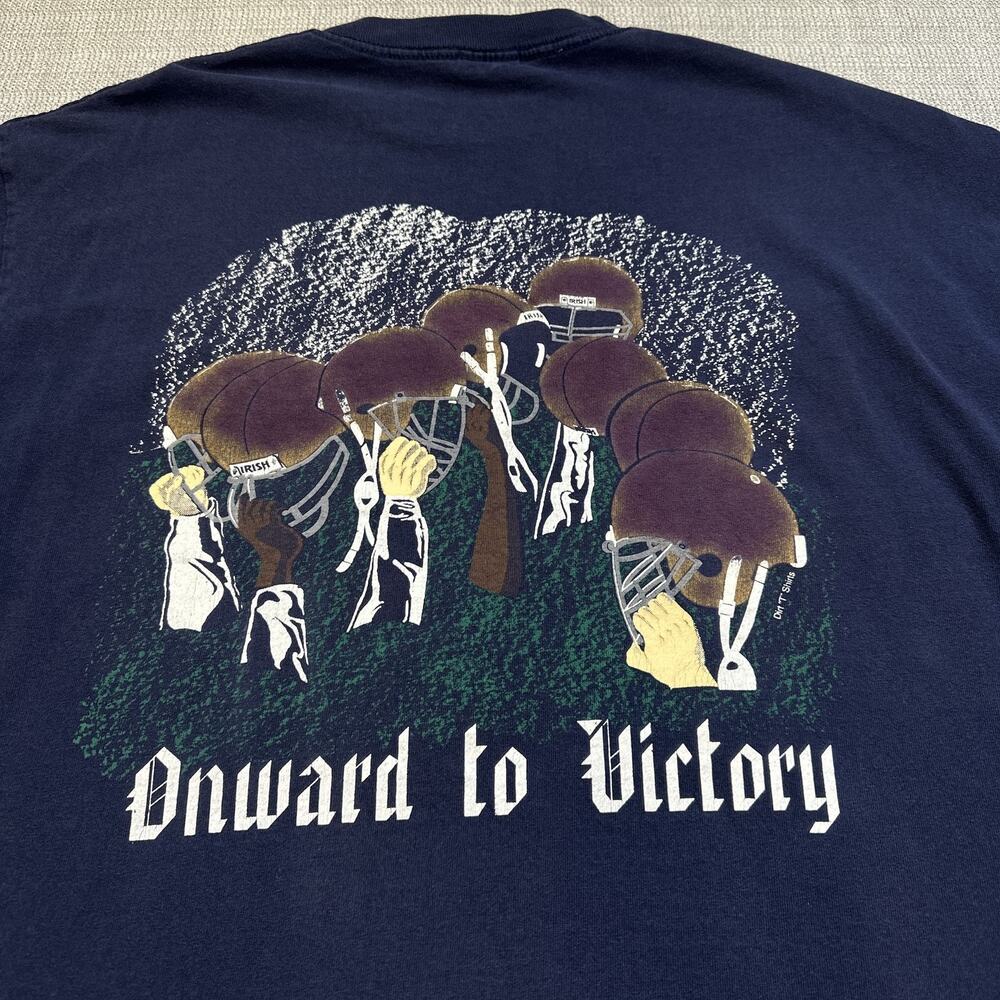 Vintage Notre Dame Fighting Irish Shirt Mens XL NCAA Football‎ Alumni 90s Tee